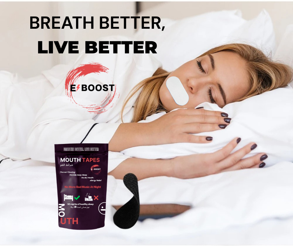 E-BOOST Mouth Tapes. Sleep without snoring