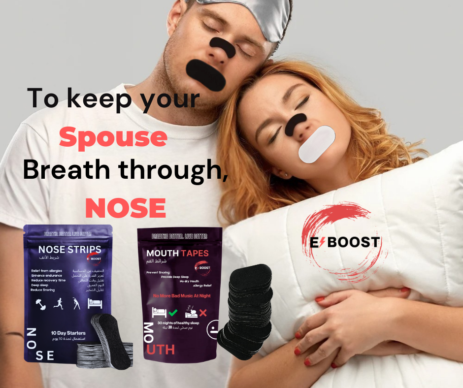E-BOOST Mouth Tapes. Sleep without snoring